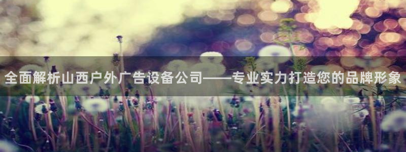 杏宇平台总代理：全面解析山西户外广告设备公司——专业实力打造您的品牌形象