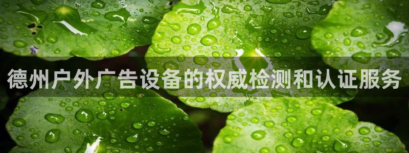 杏宇平台代理怎么样：德州户外广告设备的权威检测和认证服务