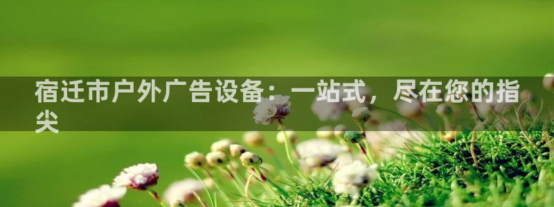 杏宇平台总代理：宿迁市户外广告设备：一站式，尽在您的指
尖