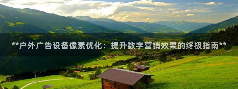杏宇平台官网注册：**户外广告设备像素优化：提升数字营销效果的终极指南**