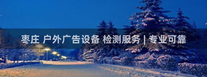 杏宇平台代理怎么样：枣庄 户外广告设备 检测服务 | 专业可靠