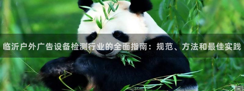 杏宇平台总代理：临沂户外广告设备检测行业的全面指南：规范、方法和最佳实践