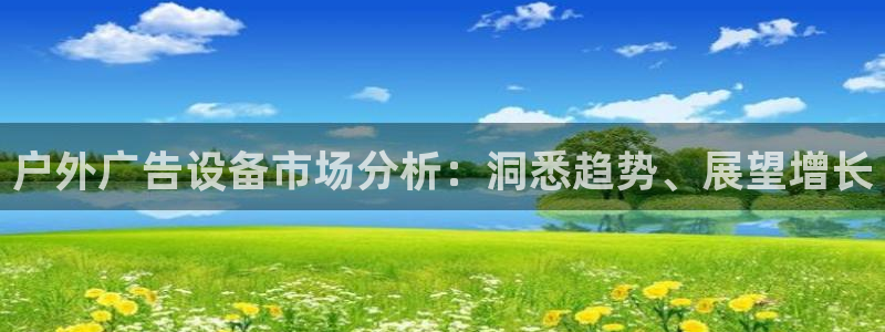 杏宇平台官网注册：户外广告设备市场分析：洞悉趋势、展望增长